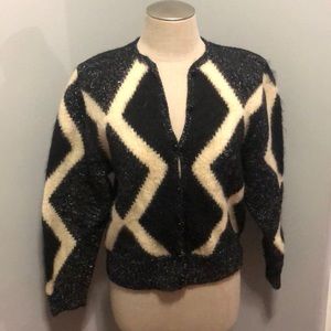 Vintage Metallic Cardigan Sweater Bloomingdales